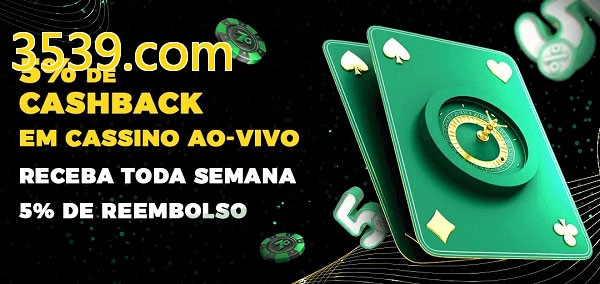 Promoções do cassino ao Vivo 3539.com